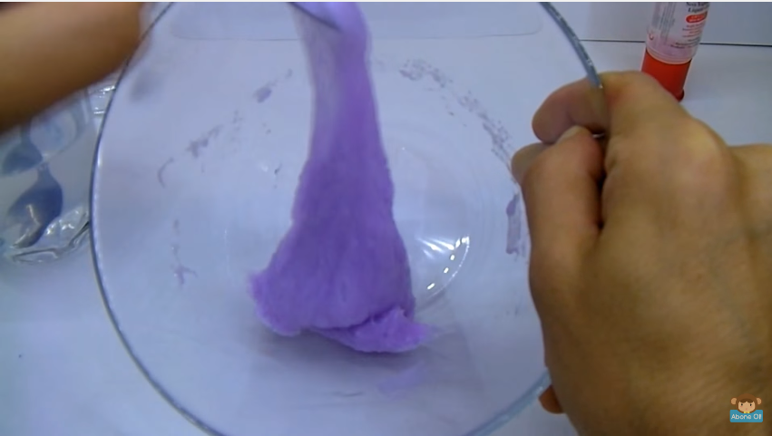 Boraks olmadan slime yapımı