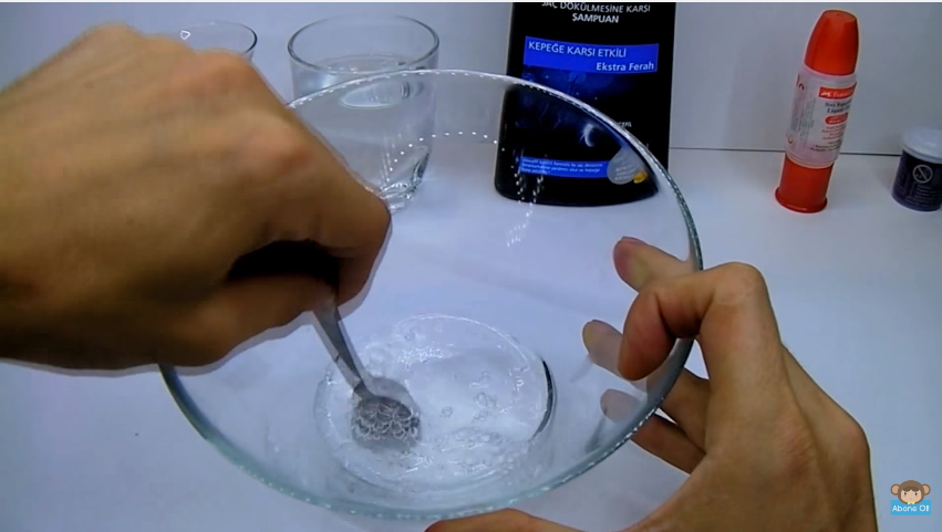 evde slime yapımı